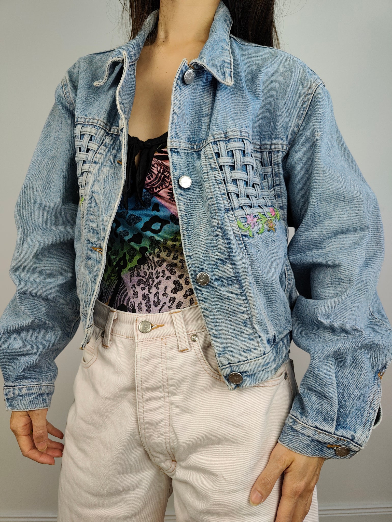 𝐋𝐕 Floral twig denim coat : r/FashionReproduction