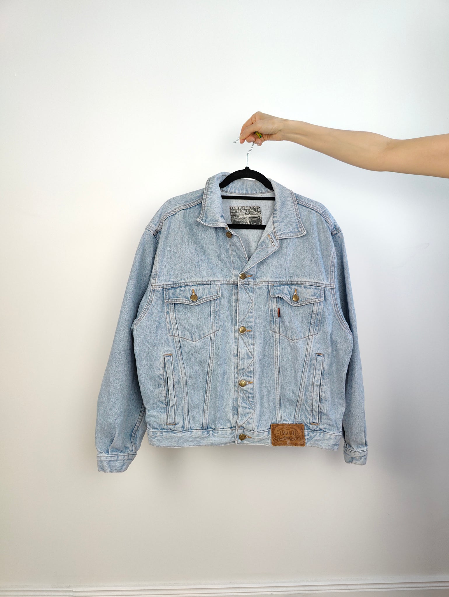 Retro 80's Jacket: 80s -Todays News- Mens acid washed blue cotton denim  totally 80s denim jacket with … | Denim jacket, Vintage denim jacket, Acid  wash denim jacket