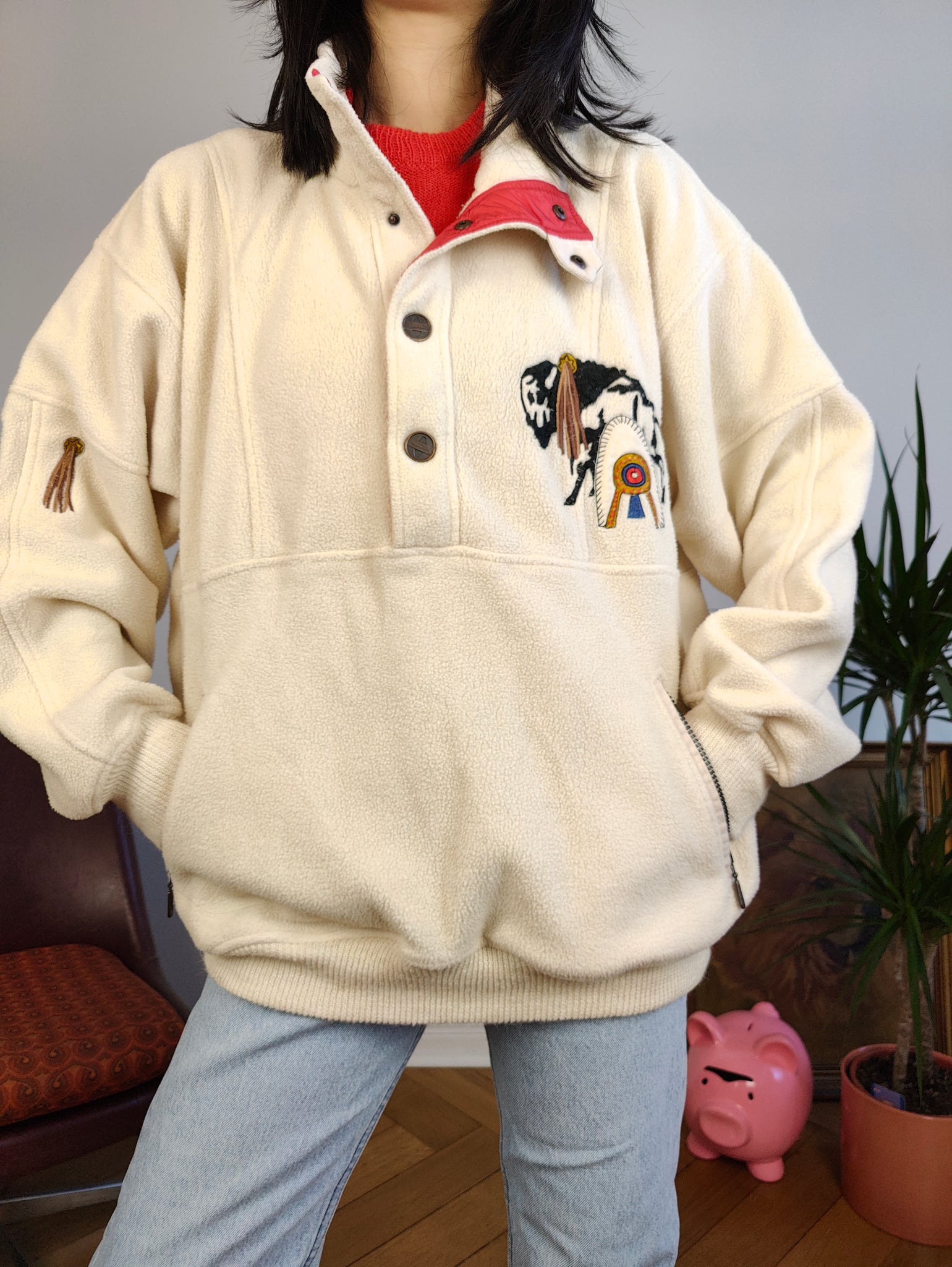 Womens Alfpaca Fleece Pullover