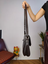 Load image into Gallery viewer, Vintage leather bag brown shoulder cross body small
