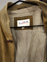 Load image into Gallery viewer, Vintage suede leather bomber jacket XL | Paul Smith khaki green brown coat unisex men
