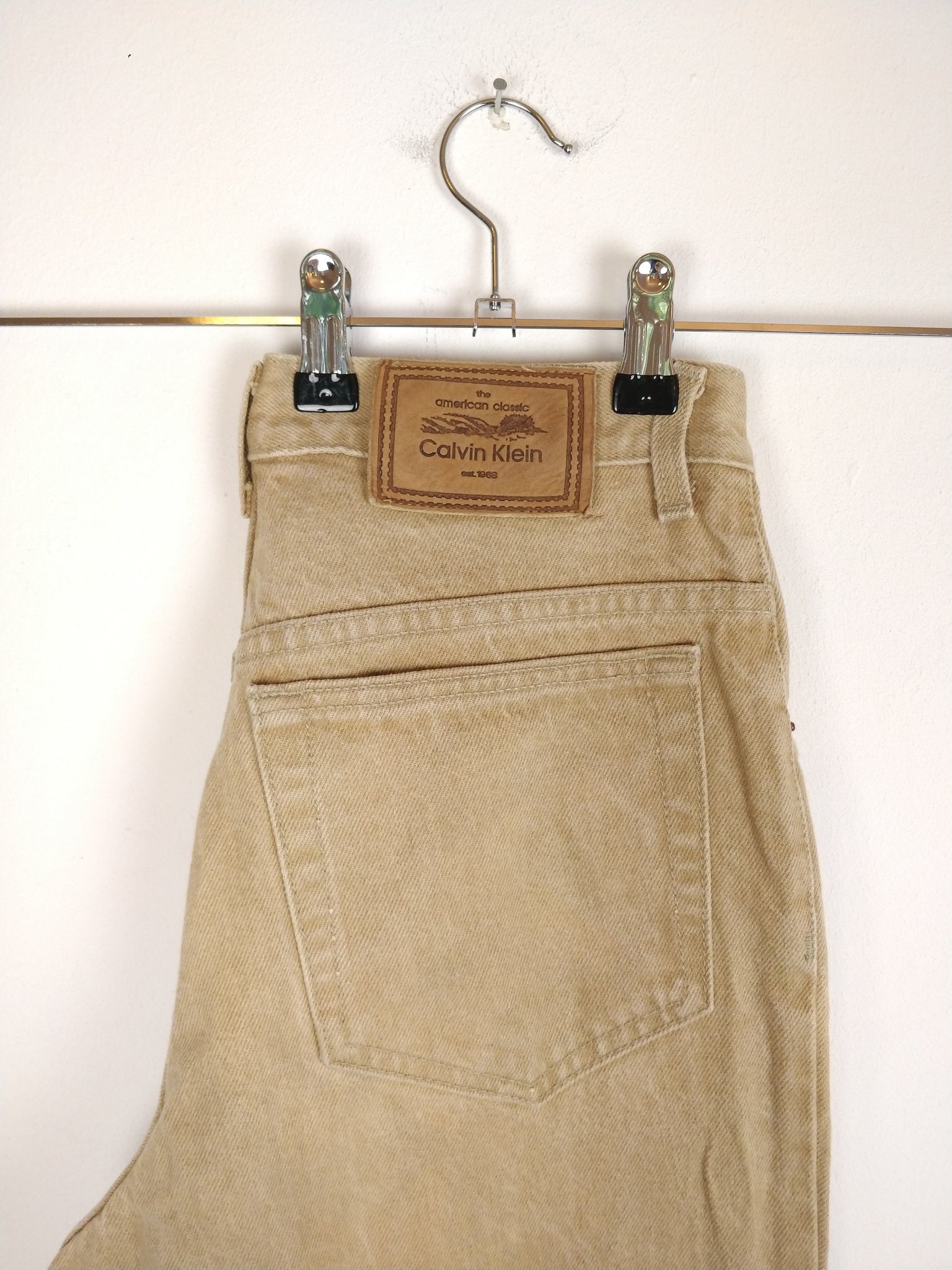 The CK Jeans | Vintage Calvin Klein brown beige high waist denim