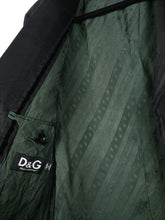 Load image into Gallery viewer, The D&amp;G Blazer | Vintage designer Dolce &amp; Gabbana pin stripe black grey blazer jacket S
