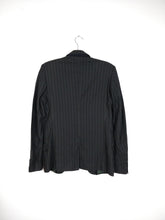Load image into Gallery viewer, The D&amp;G Blazer | Vintage designer Dolce &amp; Gabbana pin stripe black grey blazer jacket S
